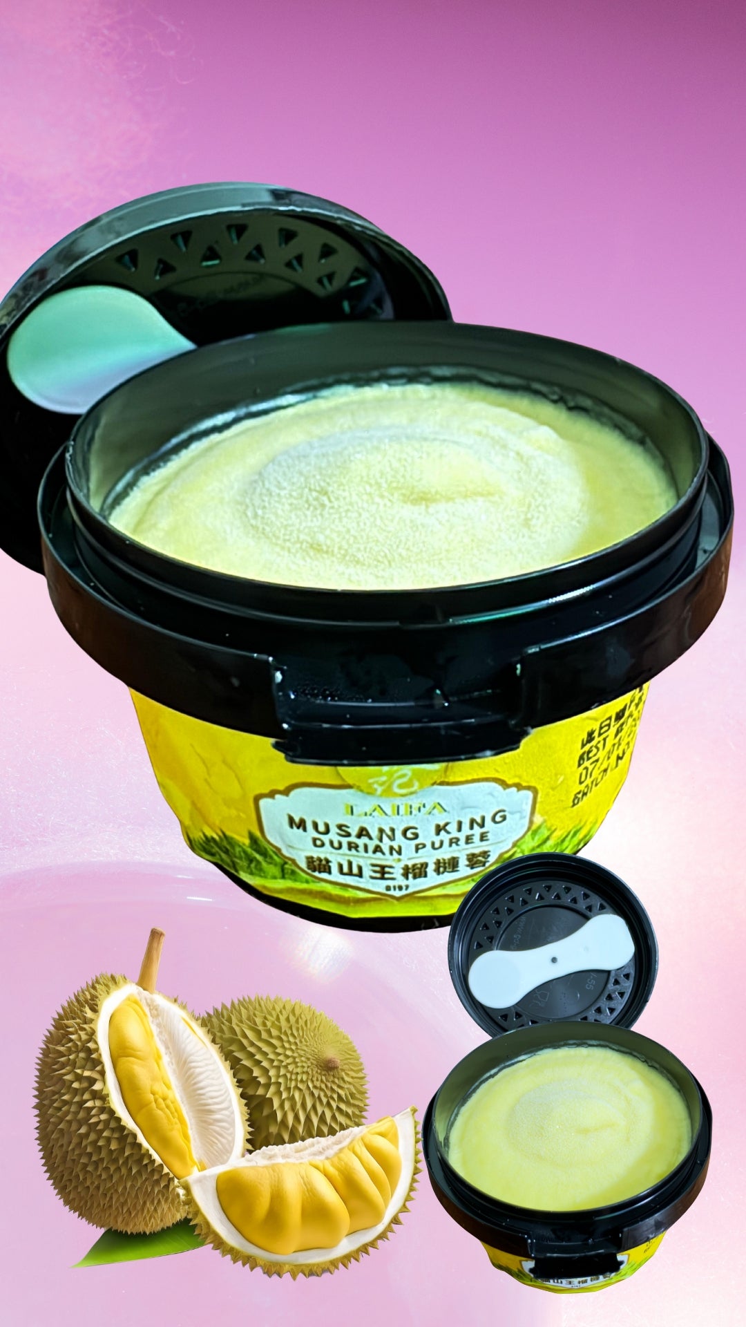 LAIFA Musang King Durian Puree In Cup (6 cups per order)